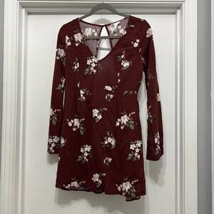 Full Tilt Maroon Floral Dress size Large